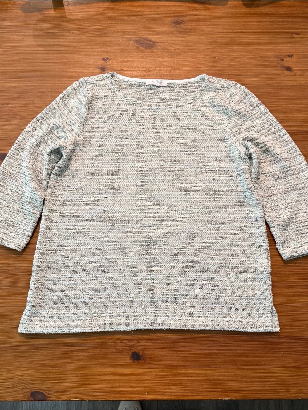 T By Talbots Blue White & Black Sweater - Petite Medium